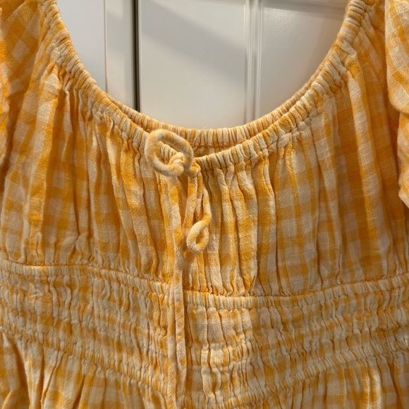 Orange Gingham Dress - Picture 2 of 4